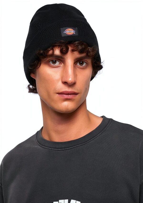 Berretto Dickies Unisex Nero con Logo Taglia Unica Accessorio Moda-3