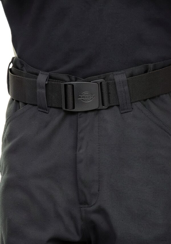 Dickies Unisex - Adulto, Cintura in tessuto con logo in rilievo, Nero, OS-2