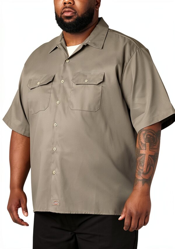 Dickies Short-Sleeve Work Shirt Camicia da Lavoro a Maniche Corte Uomo (Pacco da 1)-5