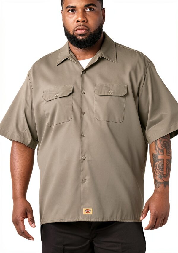 Dickies Short-Sleeve Work Shirt Camicia da Lavoro a Maniche Corte Uomo (Pacco da 1)-3