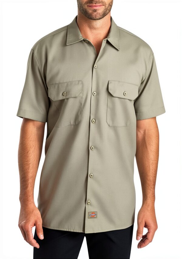 Dickies Short-Sleeve Work Shirt Camicia da Lavoro a Maniche Corte Uomo (Pacco da 1)-6