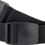Dickies Unisex - Adulto, Cintura in tessuto con logo in rilievo, Nero, OS-0