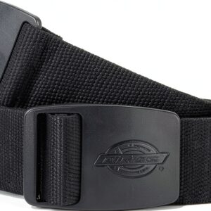 Dickies Unisex - Adulto, Cintura in tessuto con logo in rilievo, Nero, OS-0