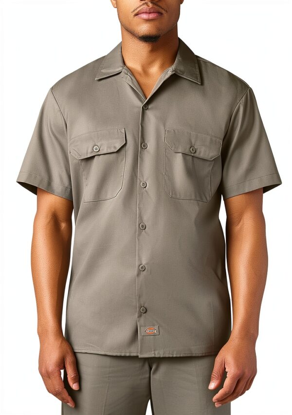 Dickies Short-Sleeve Work Shirt Camicia da Lavoro a Maniche Corte Uomo (Pacco da 1)-0
